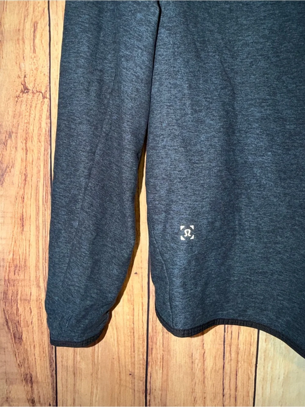 Lululemon Men’s Surge Warm Full Zip Heathered Moroccan Blue Black Size Medium